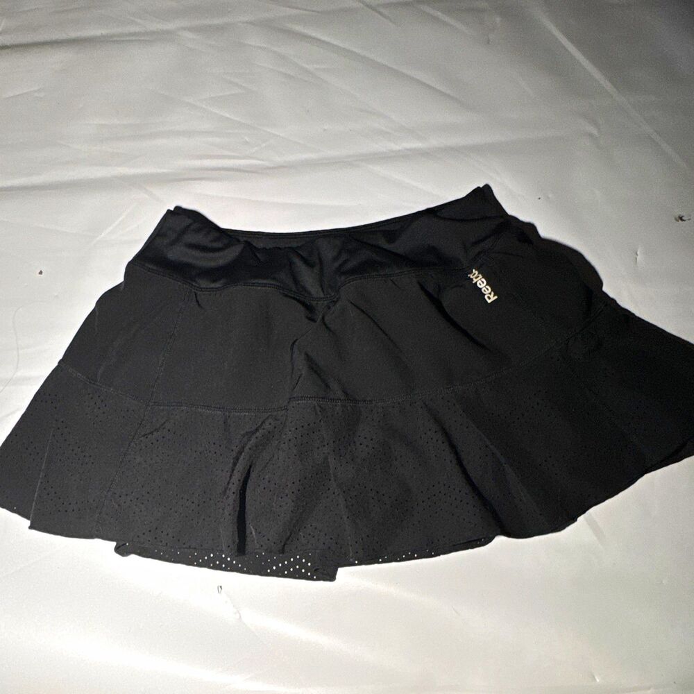 Reebok Women’s Black Athletic Skort XS Pull-On Elastic Waist Stretch Tennis